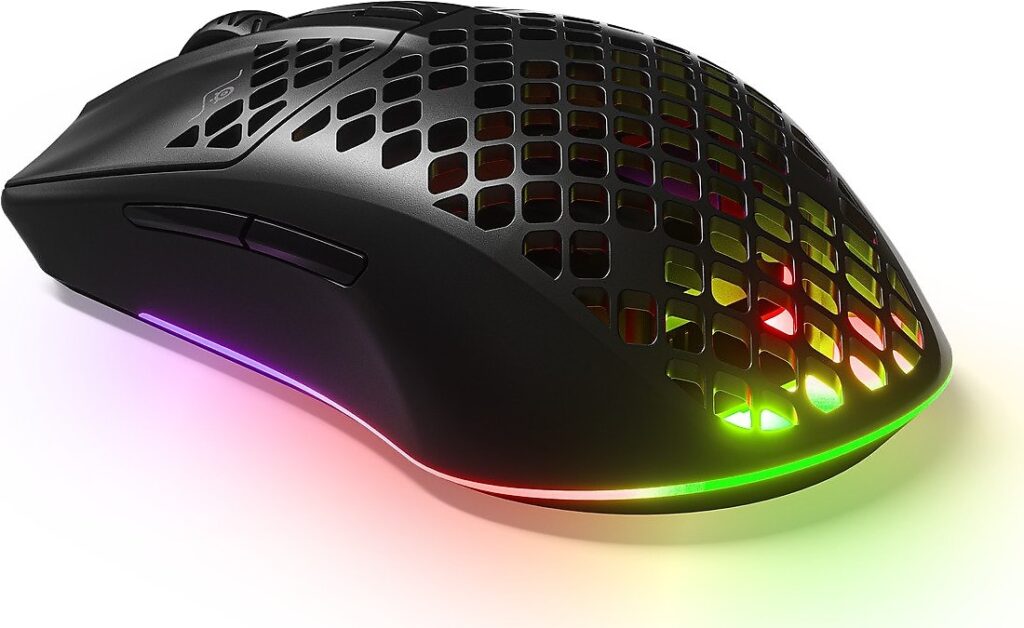 steelseries aerox 3 rgb wireless onyx optik oyuncu mouse