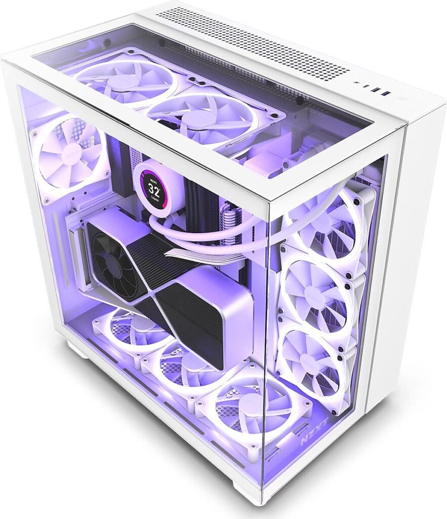 nzxt h9 elite cm-h91ew-01 beyaz atx oyuncu kasası