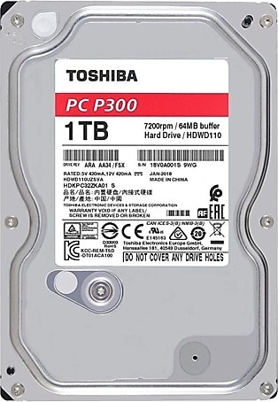 toshiba p300 hdwd110uzsva sata 3.0 7200 rpm 3.5 1 tb harddisk