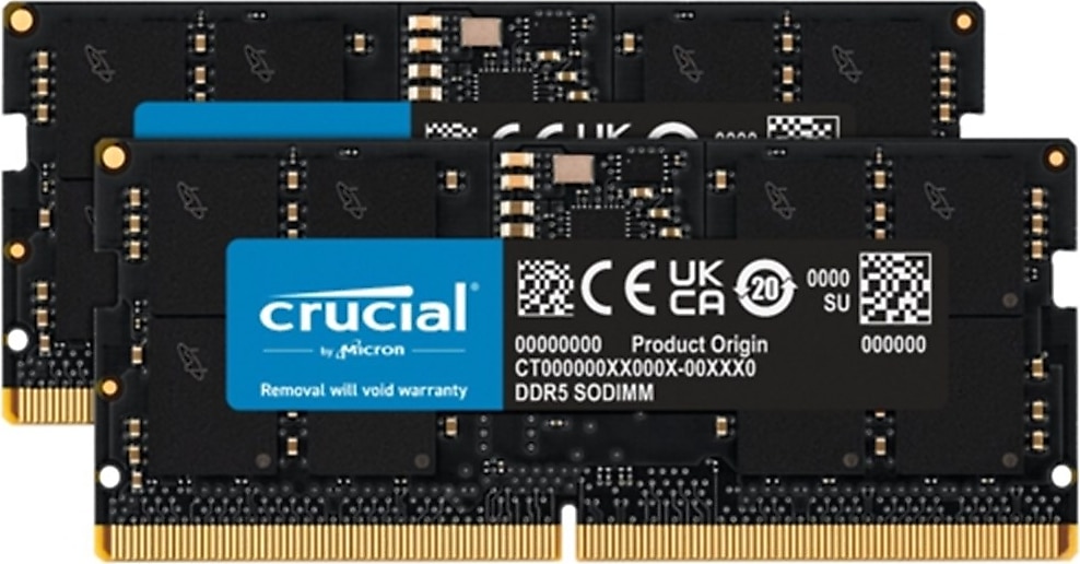 crucial 32 gb (2x16) ddr5 4800 mhz cl40 ct2k16g48c40s5 ram