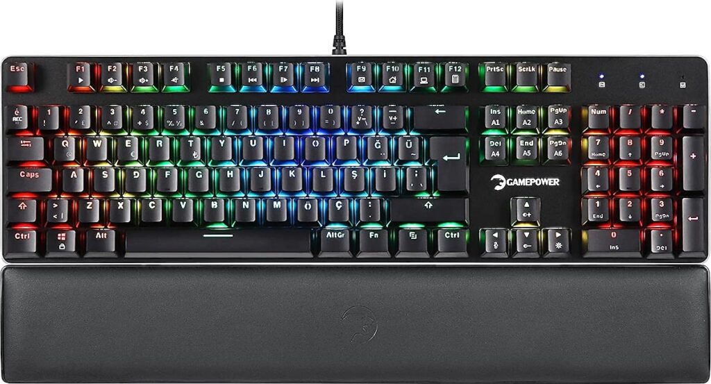 gamepower ogre rgb kablolu blue switch mekanik oyuncu klavyesi