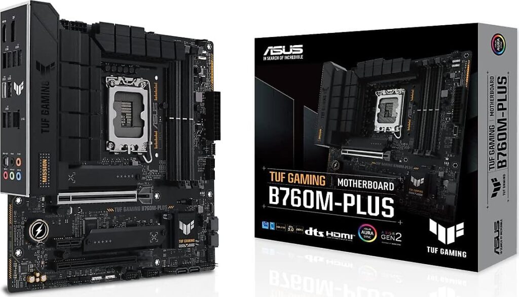 asus tuf gaming b760m-plus intel lga1700 ddr5 micro atx anakart