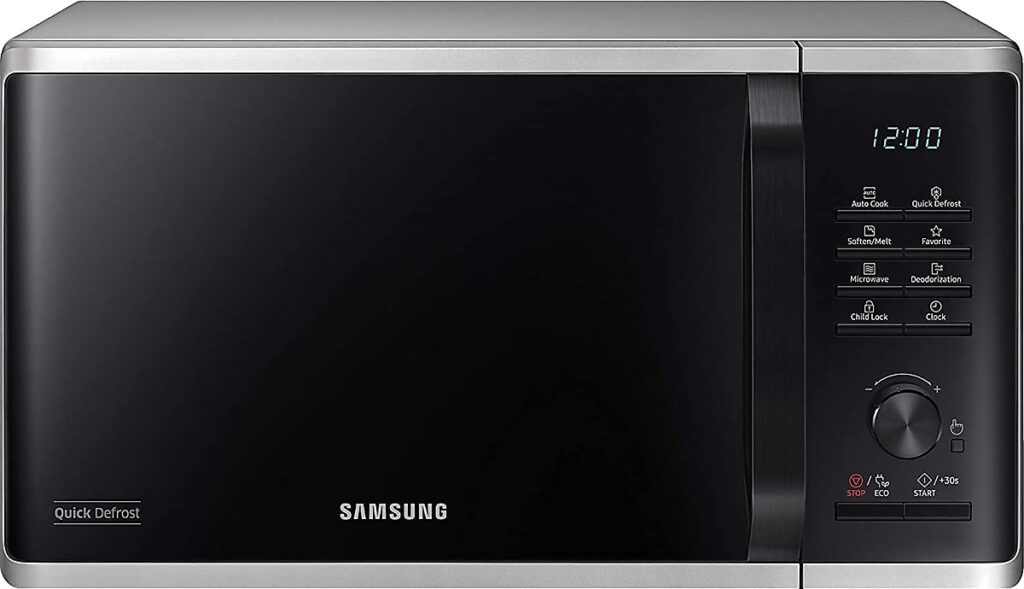 samsung ms23k3515as gri 23 lt mikrodalga fırın